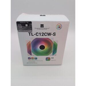Thermalright TL-C12CW-S X3 CPU Fan 120mm White ARGB Case Cooler,